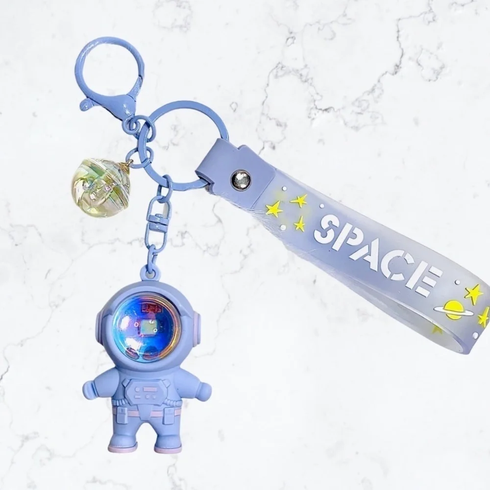 Purple Astronaut Keychain